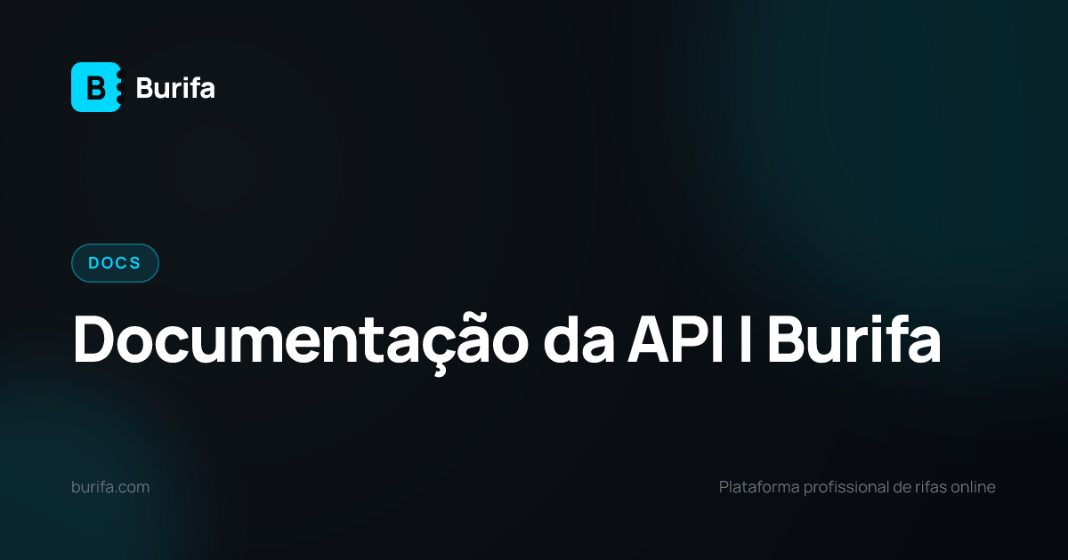 Documentação da API | Burifa
